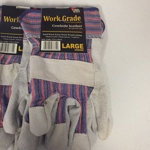 Work Grade Cowhide Leather Gloves